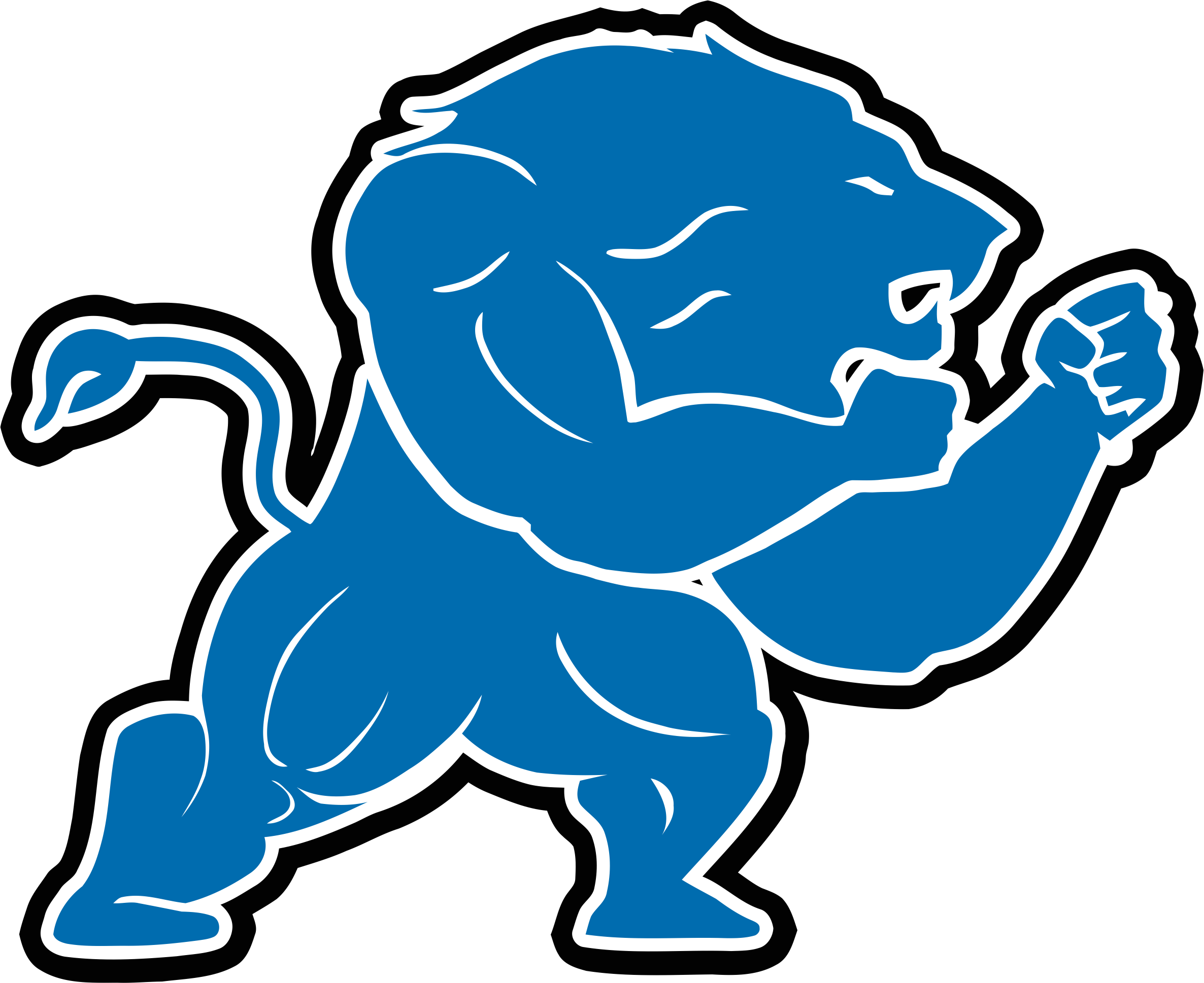 Detroit Lions Steroids Logo fabric transfer